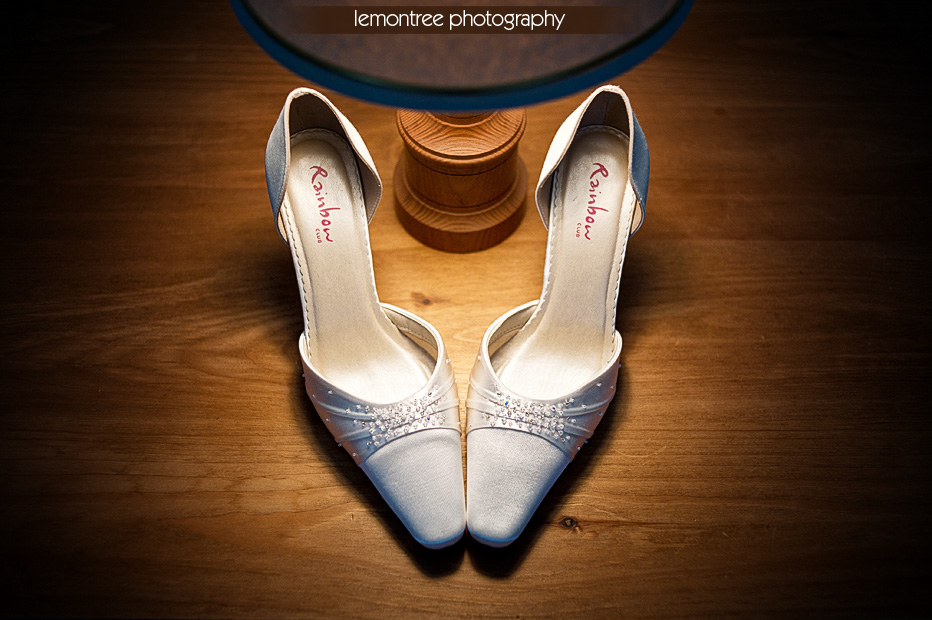 brides wedding shoes at new forest wedding