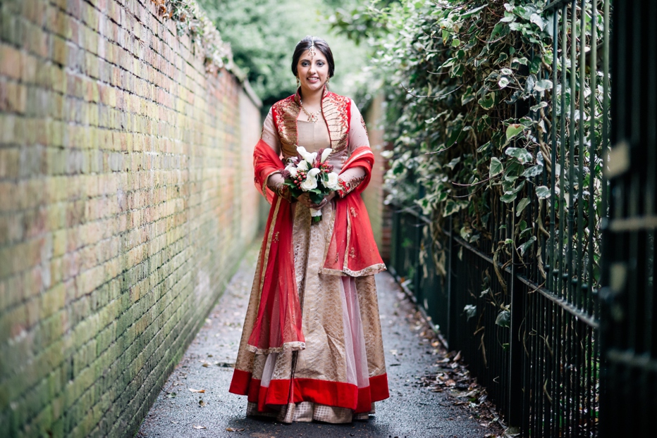 indian bride in sari